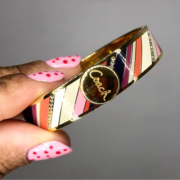 ✨SOLD✨ COACH Multicolour Stone Bangle - Picture 6 of 7